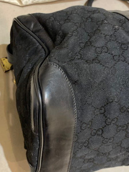 Gucci Black Carry on Duffle Large Bag