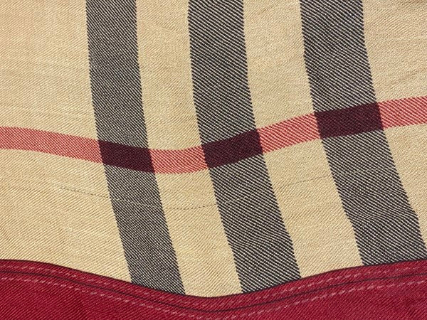 Burberry Red Haymarket Rectangle Scarf