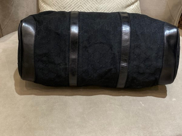 Gucci Black Carry on Duffle Large Bag