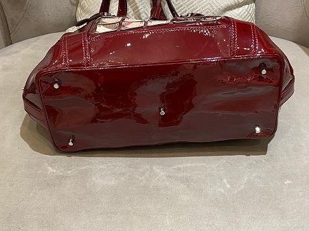 Burberry Dark Red Nova Check Warrior Bag