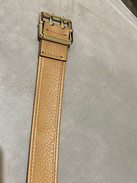 Burberry Camel Haymarket Belt 42