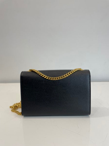 Ysl Black Kate Satchel Crossbody Bag