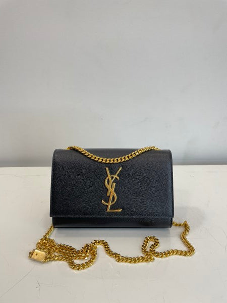 Ysl Black Kate Satchel Crossbody Bag