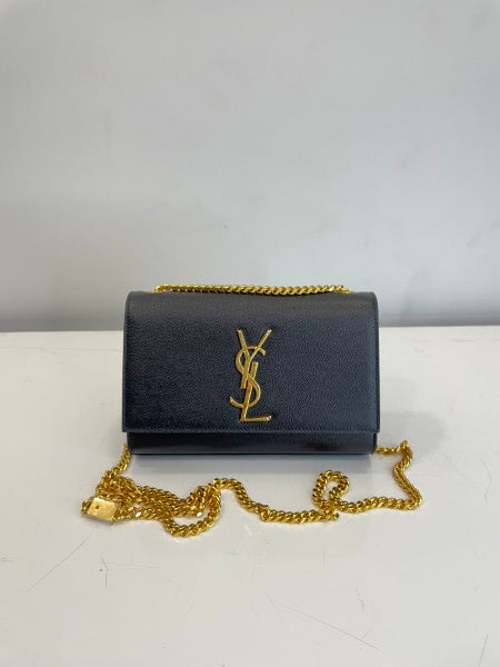 Ysl Black Kate Satchel Crossbody Bag