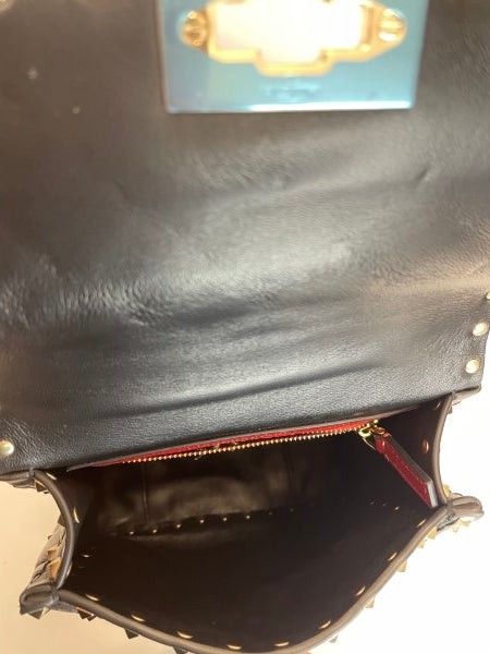 Valentino Black Rockstud Shoulder Bag