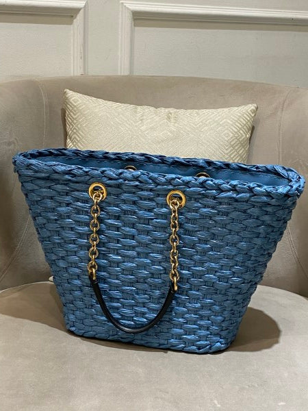 Dolce & Gabbana Blue Beach Bag