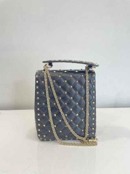 Valentino Black Rockstud Shoulder Bag