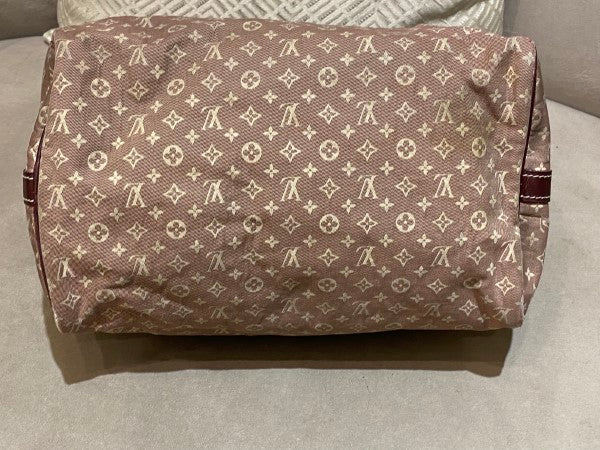 Louis Vuitton Brown Monogram Mini Lin Bandouliere Speedy 30 Bag