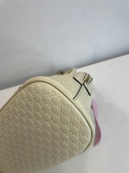 Gucci Cream Microguccissima Mini Dome Bag