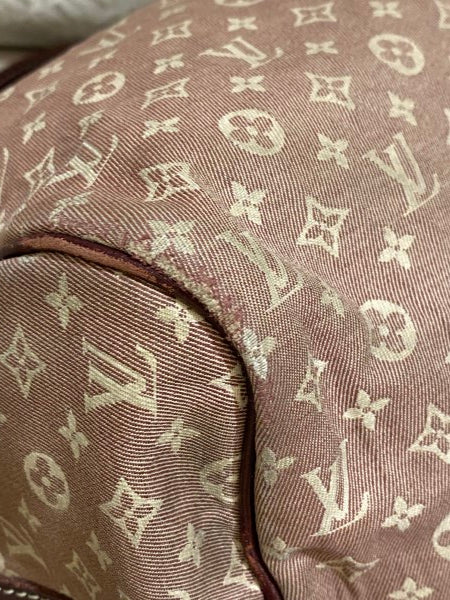 Louis Vuitton Brown Monogram Mini Lin Bandouliere Speedy 30 Bag