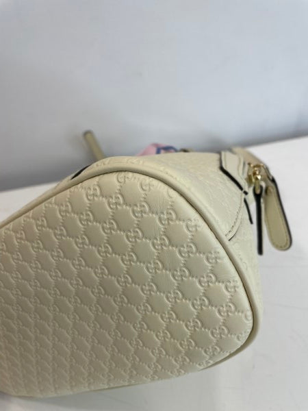 Gucci Cream Microguccissima Mini Dome Bag