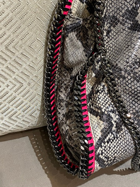 Stella Mccartney Tricolor Python Medium Bag