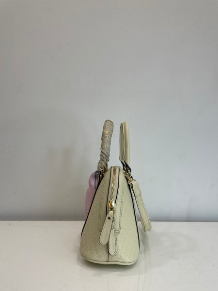 Gucci Cream Microguccissima Mini Dome Bag