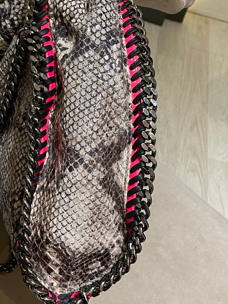 Stella Mccartney Tricolor Python Medium Bag