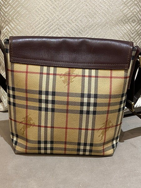 Burberry Brown Haymarket Crossbody Bag