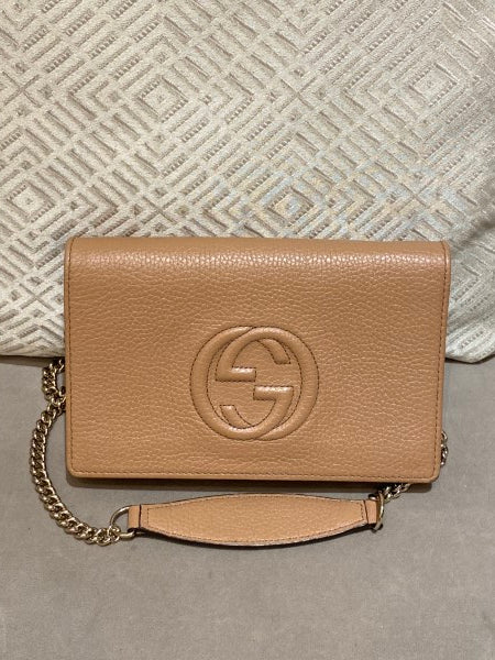 Gucci Caramel Soho Wallet On Chain