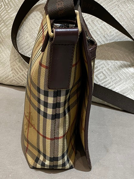 Burberry Brown Haymarket Crossbody Bag