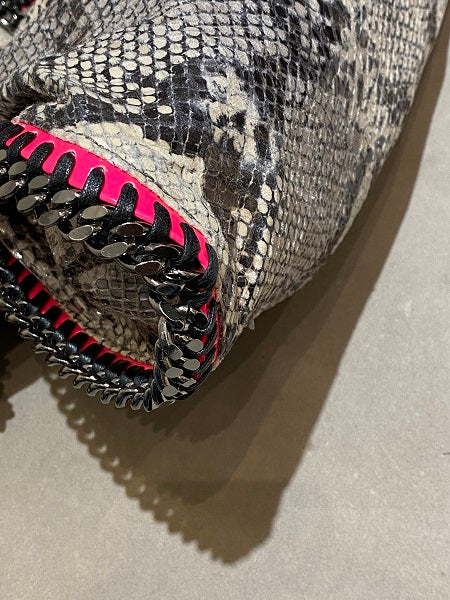 Stella Mccartney Tricolor Python Medium Bag