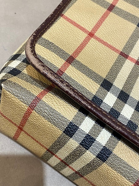 Burberry Brown Haymarket Crossbody Bag