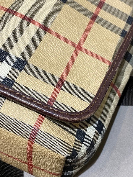 Burberry Brown Haymarket Crossbody Bag