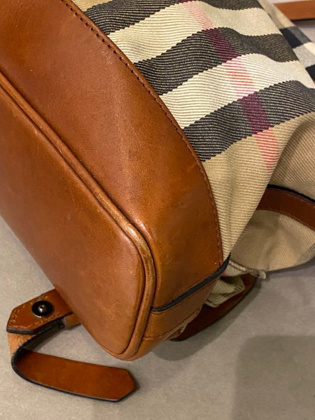 Burberry Brown Haymarket Front Pocket Bag