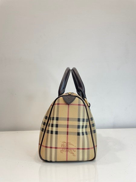 Burberry Haymarket Boston Bowling Bag