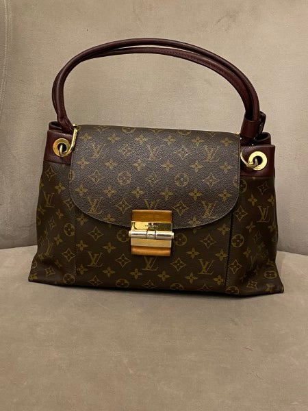 Louis Vuitton Burgundy Monogram Olympe MM Bag