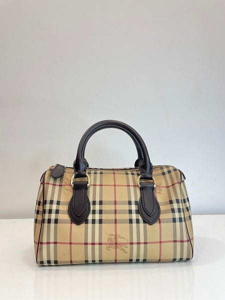 Burberry Haymarket Boston Bowling Bag