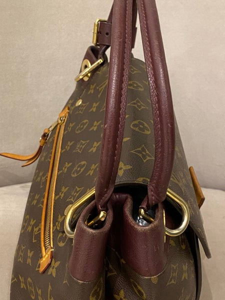 Louis Vuitton Burgundy Monogram Olympe MM Bag