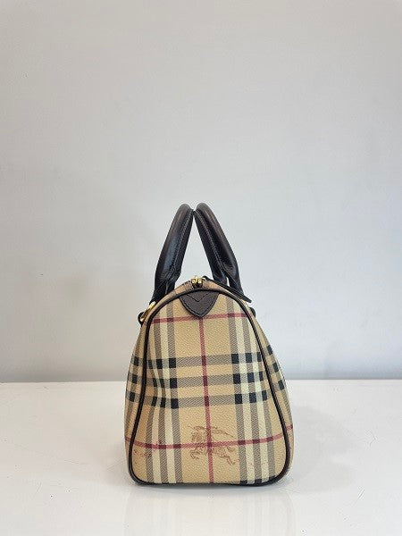 Burberry Haymarket Boston Bowling Bag