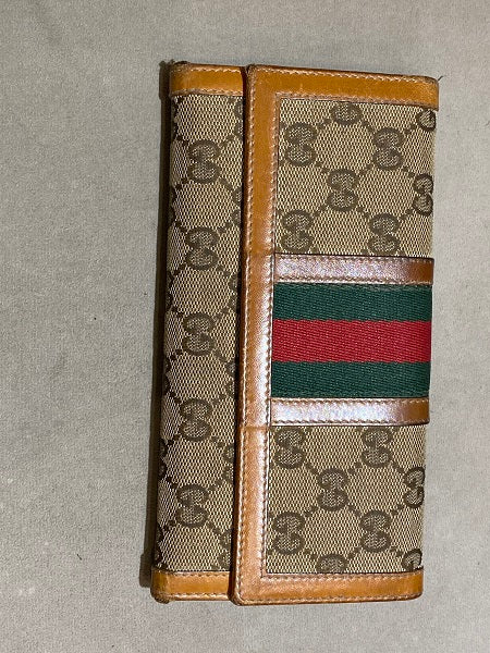 Vintage Gucci brown monogram buy Wallet