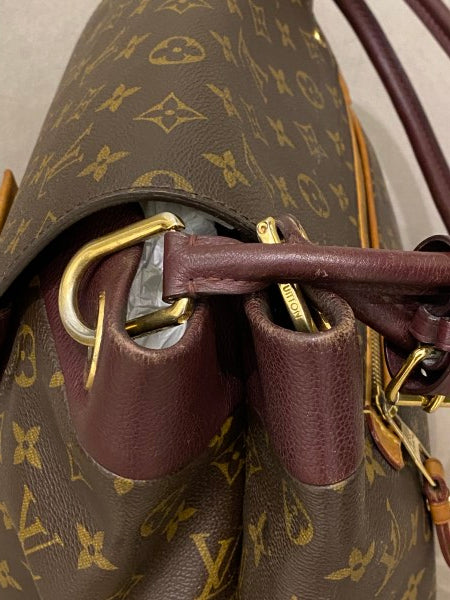 Louis Vuitton Burgundy Monogram Olympe MM Bag