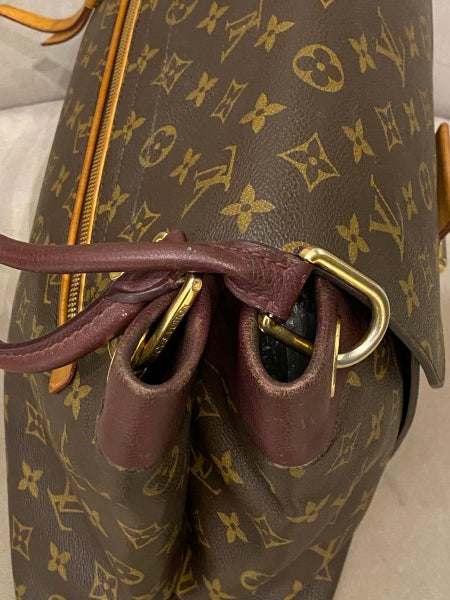 Louis Vuitton Burgundy Monogram Olympe MM Bag