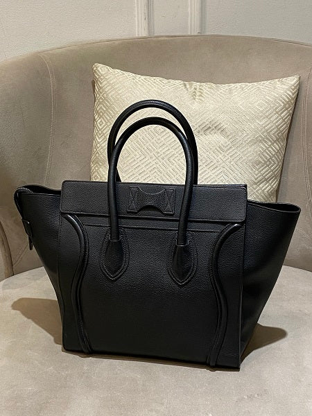 Celine Black Luggage Large Bag