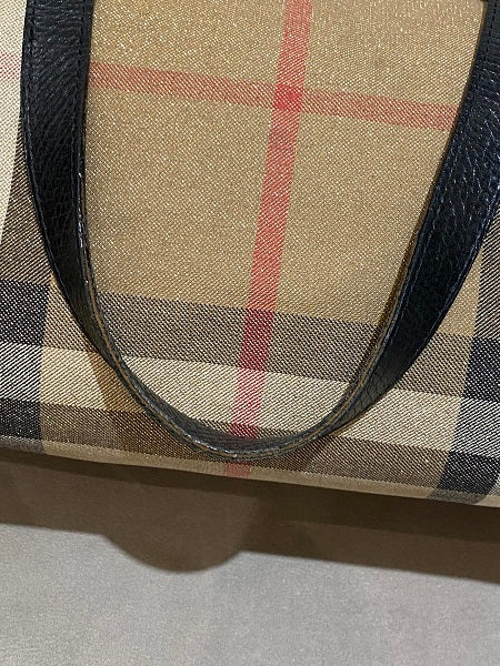 Burberry Bicolor Shimmery Nova Check Tote Bag