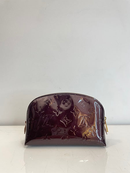 Louis Vuitton Burgundy Monogram Vernis Pouch