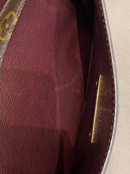 Louis Vuitton Burgundy Monogram Olympe MM Bag