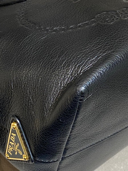 Prada Black Milano Small Tote Bag