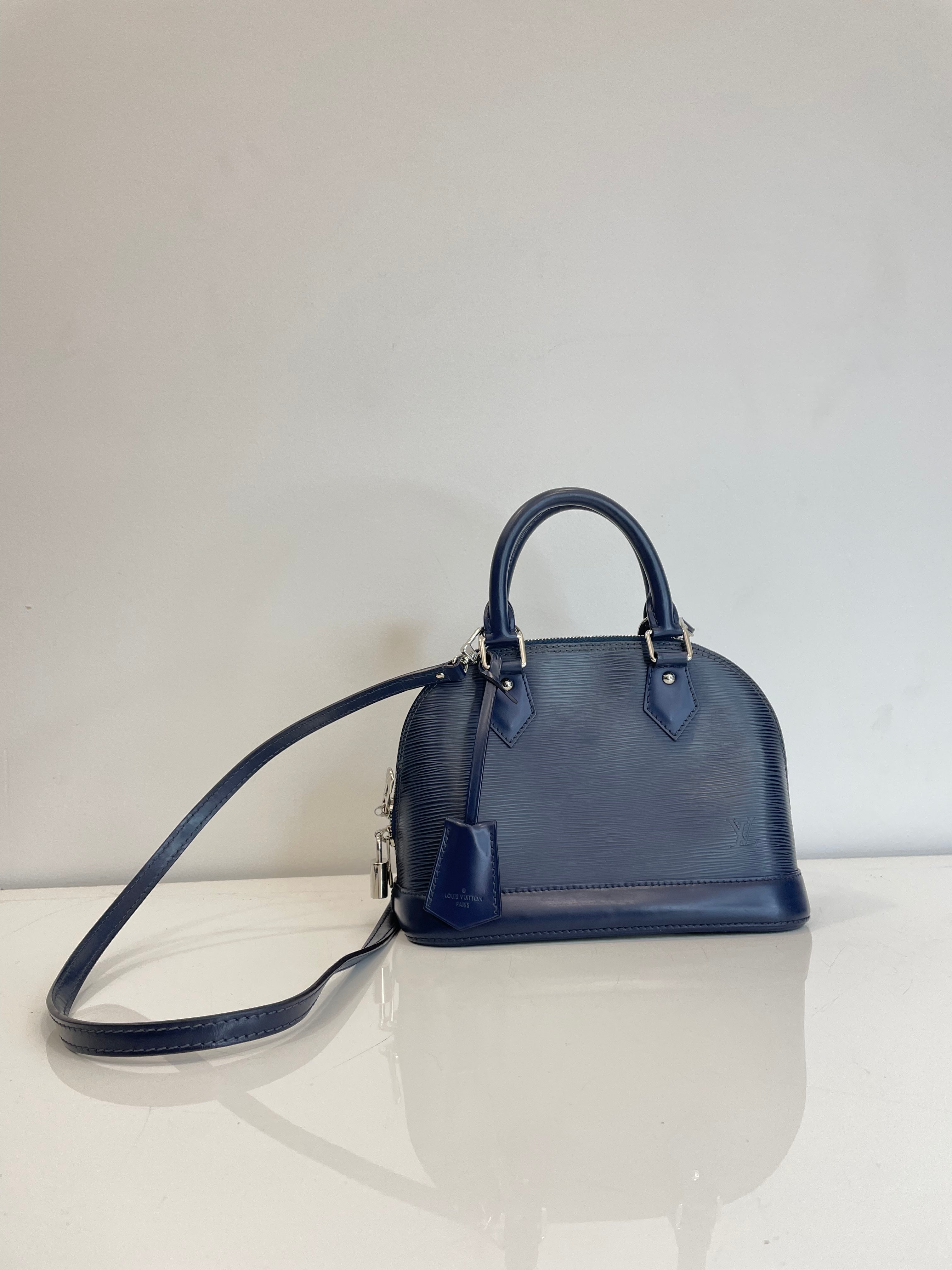 Louis Vuitton Blue Alma BB Bag