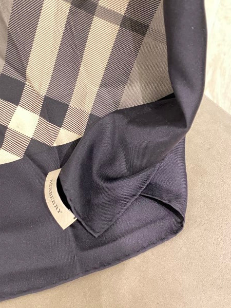 Burberry Grey House Check Square Scarf